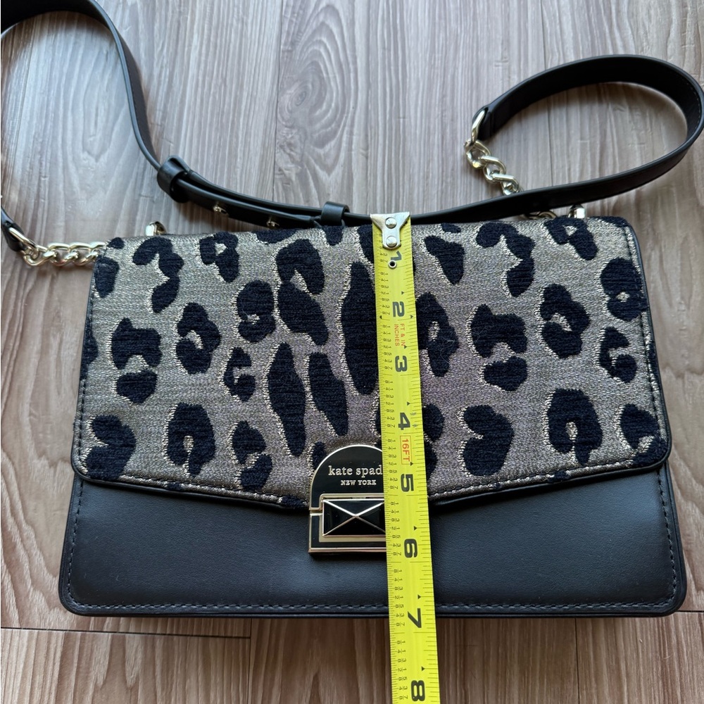 Kate Spade Leopard Print Shoulder Bag - Like New - Picture 8 of 14
